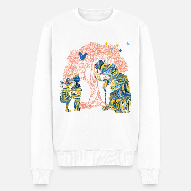 hänsel und gretel e 274 - Männer Premium Bio Pullover - Weiß