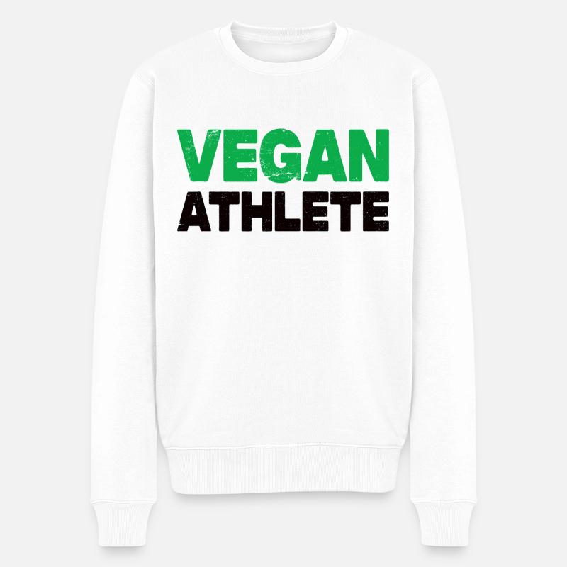 Athlète végétalien - Pull Premium bio Homme - blanc