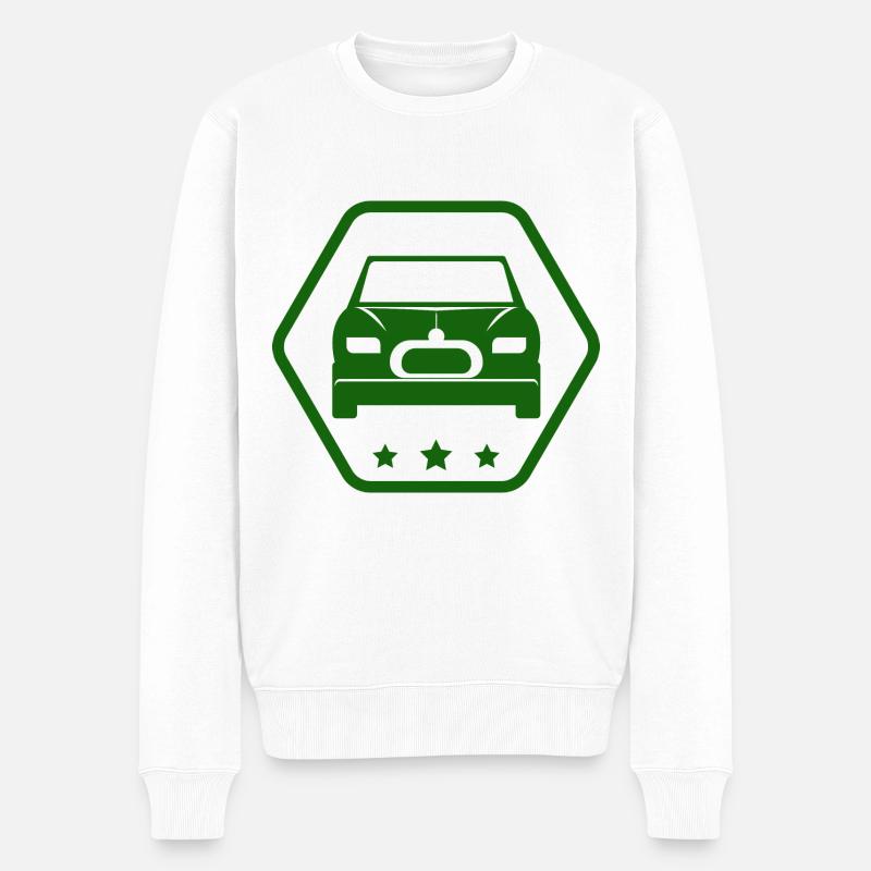 Voiture - Bus - Oldtimer - Nostalgique - Pull Premium bio Homme - blanc