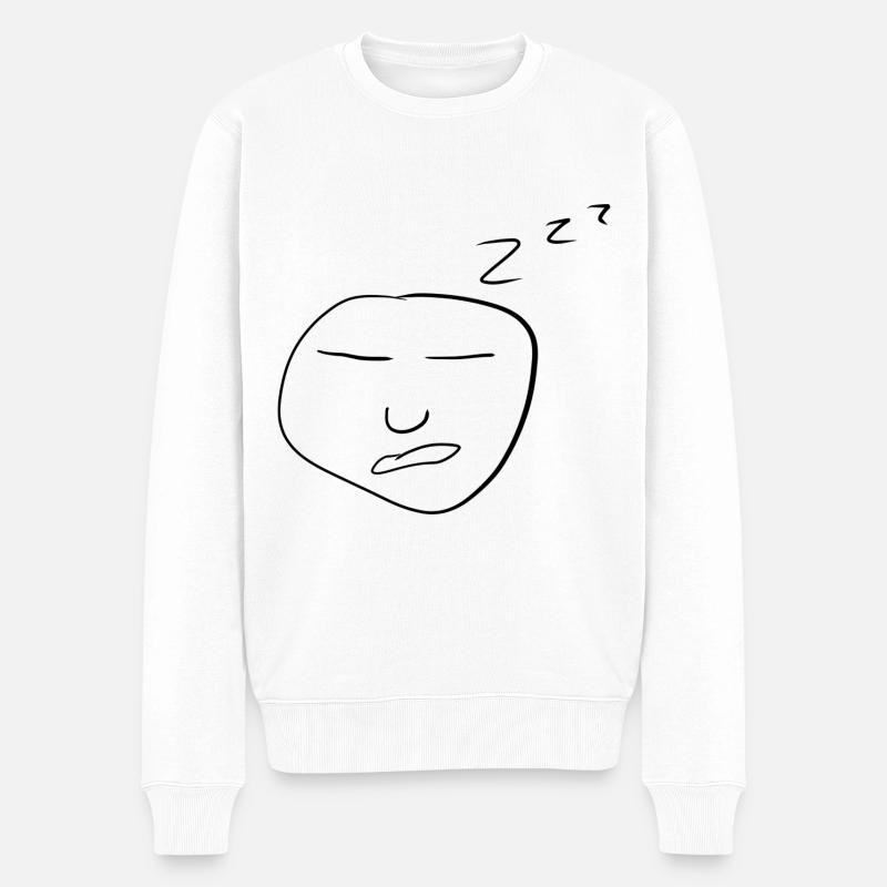 Langeweile langweilig - Männer Premium Bio Pullover - Weiß