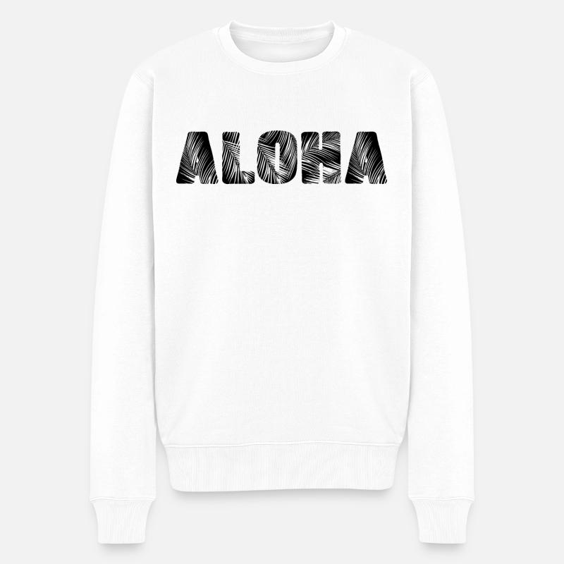 Aloha - Pull Premium bio Homme - blanc