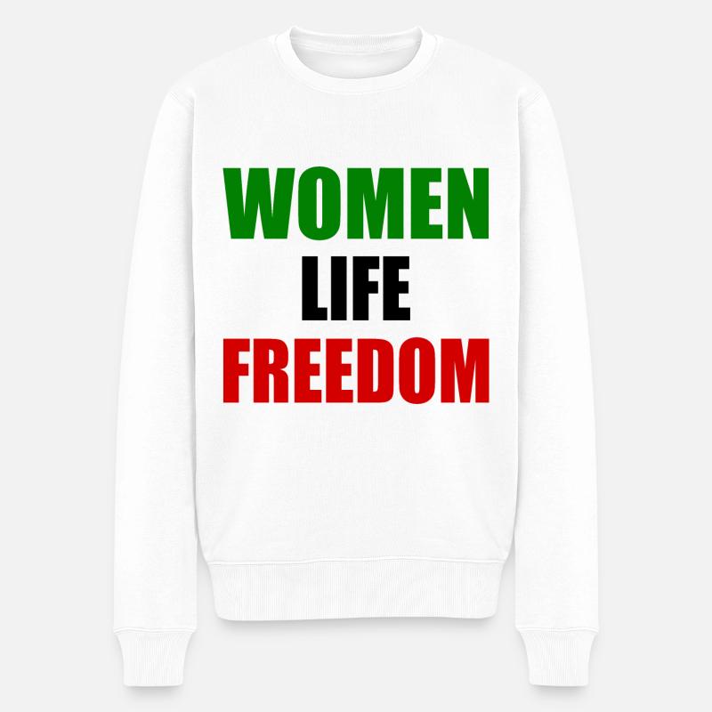 Women life freedom - Pull Premium bio Homme - blanc
