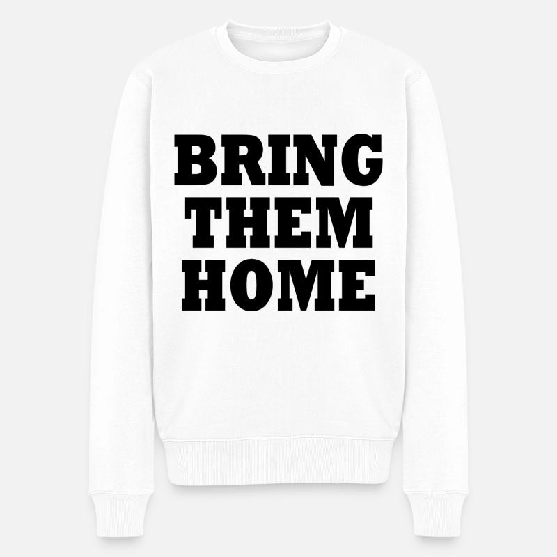 Bring them home - Männer Premium Bio Pullover - Weiß