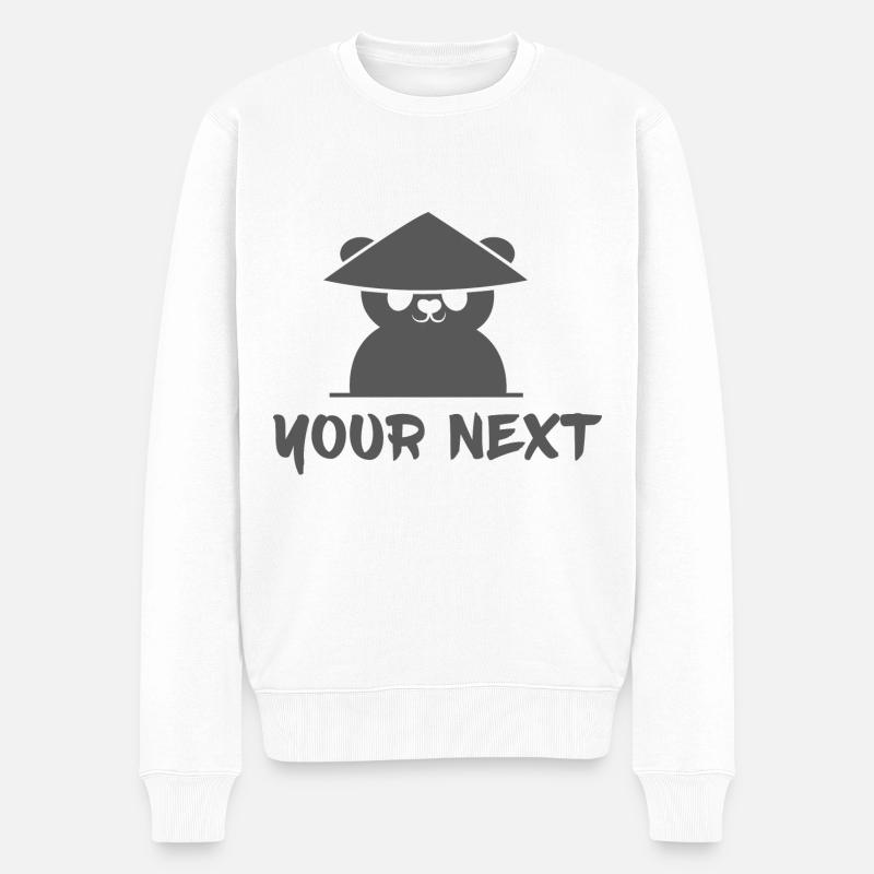 Panda - Your next Panda - Männer Premium Bio Pullover - Weiß