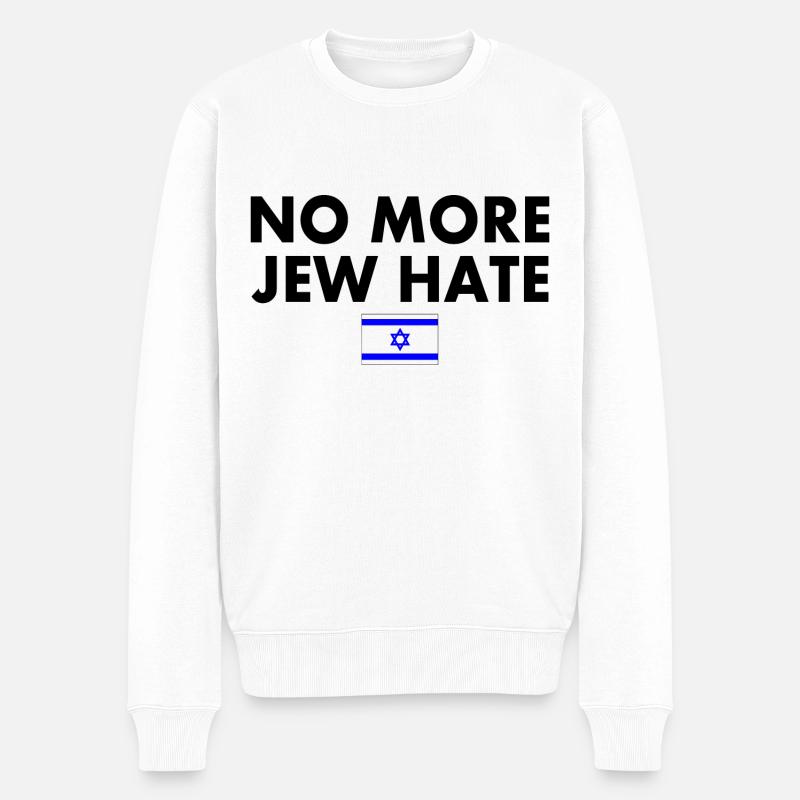 No more jew hate - Pull Premium bio Homme - blanc