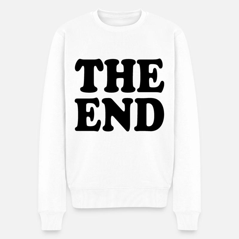 The end - Männer Premium Bio Pullover - Weiß