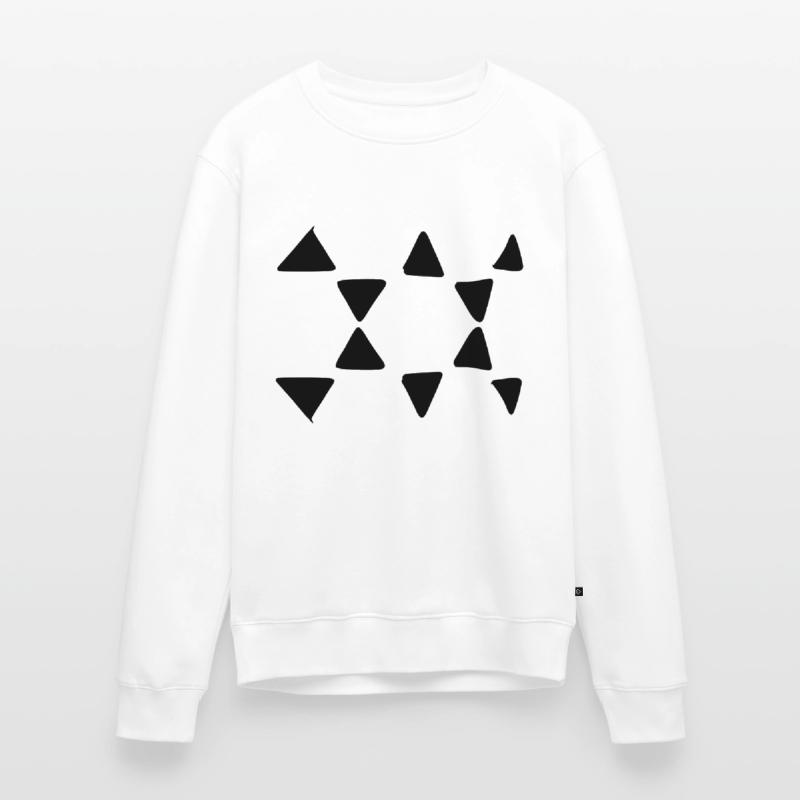Triangular Pattern Triangular Shapes Men's Premium Organic Jumper