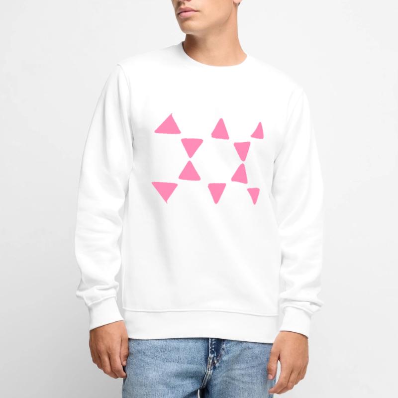 Triangular Pattern Triangular Shapes Men's Premium Organic Jumper