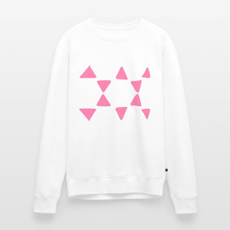 Triangular Pattern Triangular Shapes Men's Premium Organic Jumper