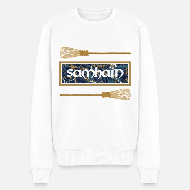 samhain e 16 - Men's Premium Organic Jumper - white