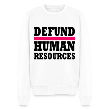 defund human resources - Pull Premium bio Homme - blanc - Devant - Thijin (182cm)