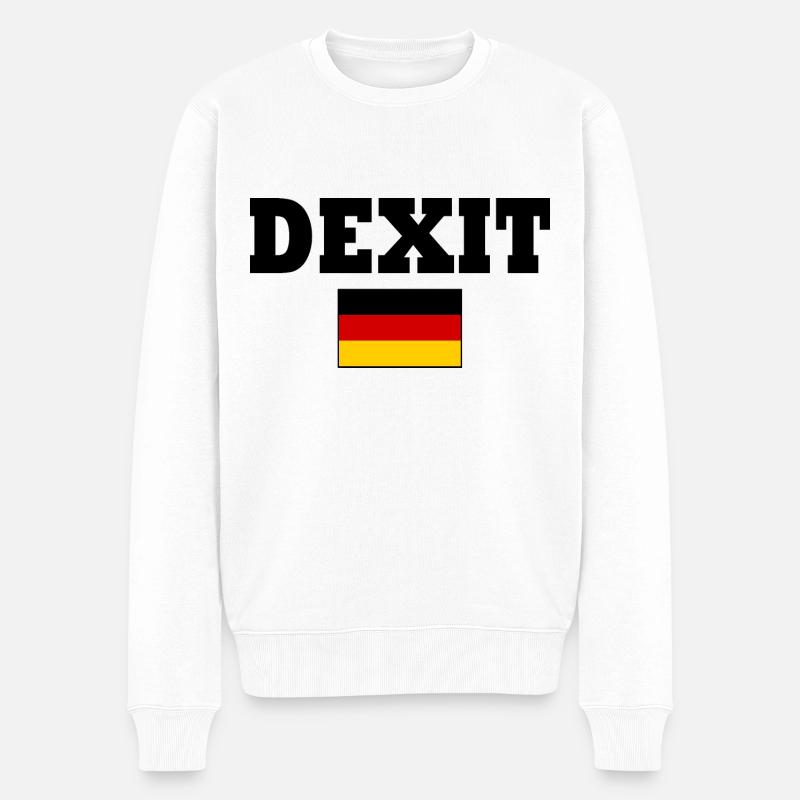 Dexit - Men's Premium Organic Jumper - white