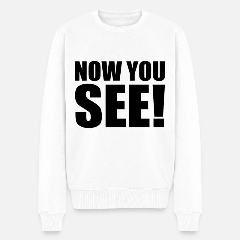 Now you see - Pull Premium bio Homme - blanc