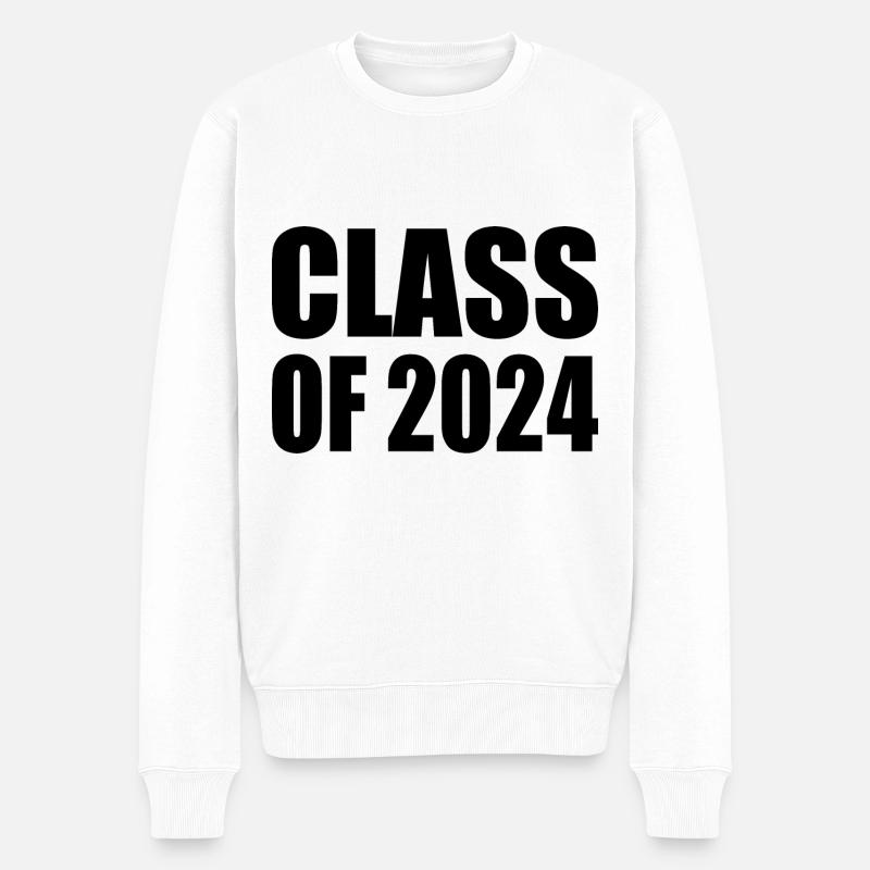 Class of 2024 - Männer Premium Bio Pullover - Weiß