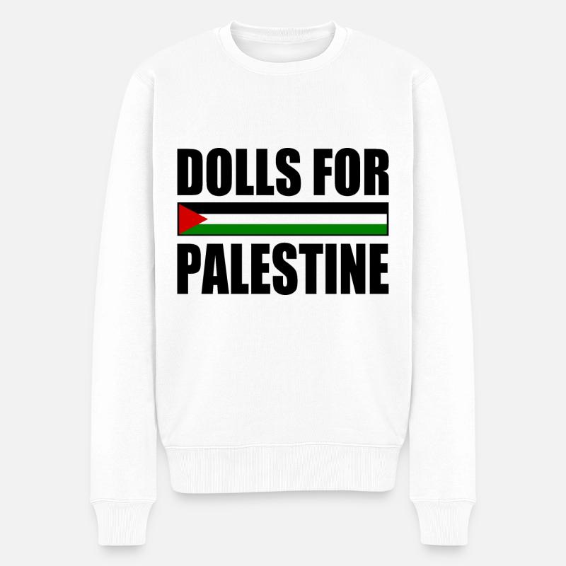 dolls for palestine - Pull Premium bio Homme - blanc