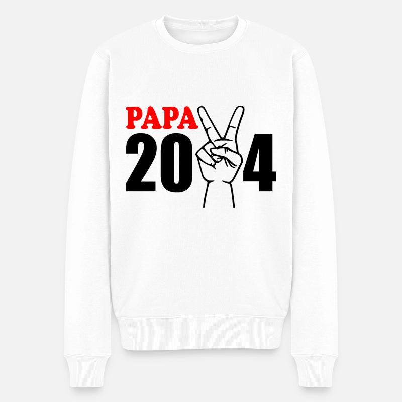 Papa 2024 - Pull Premium bio Homme - blanc
