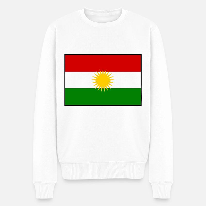 kurdistan - Männer Premium Bio Pullover - Weiß
