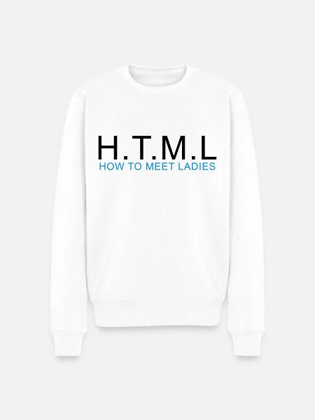 HTML - COMMENT REPONDRE DAMES - Pull Premium bio Homme - blanc