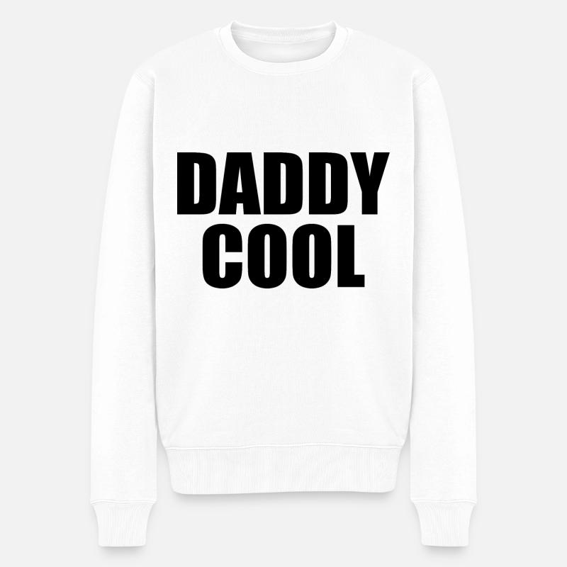Daddy cool - Männer Premium Bio Pullover - Weiß