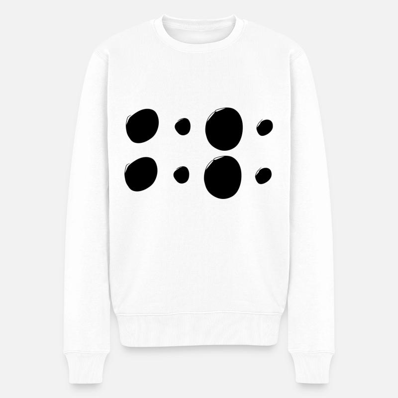 Patterns Circles Circle Shapes - Men's Premium Organic Jumper - white