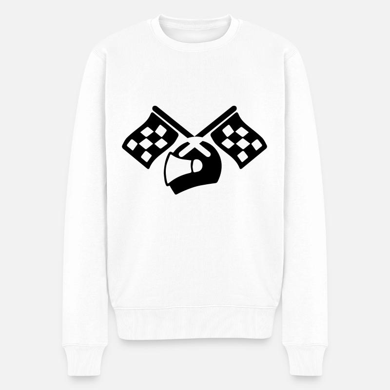 Casque de course - Pull Premium bio Homme - blanc