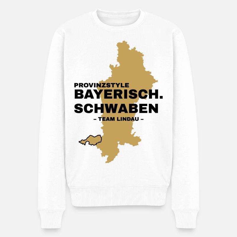 Schwaben | LINDAU - Männer Premium Bio Pullover - Weiß