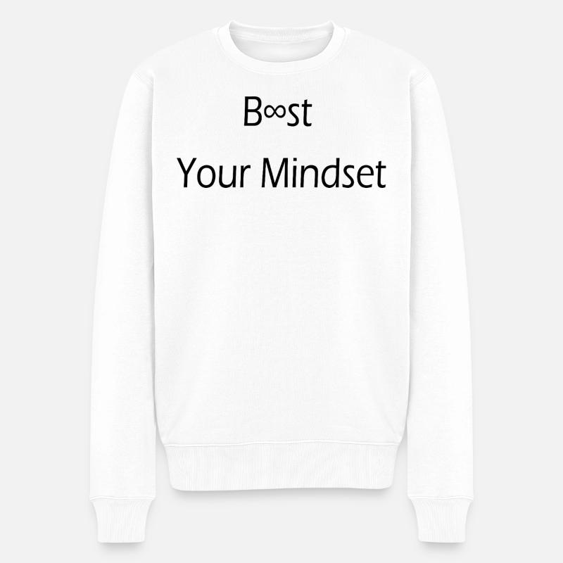 Boost your Mindset / Motivation/ Disziplin/ Spruch - Pull Premium bio Homme - blanc