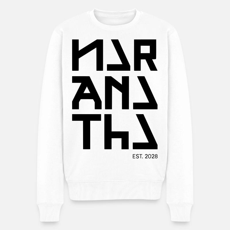 Maranatha – Sanfter Futurismus - Männer Premium Bio Pullover - Weiß
