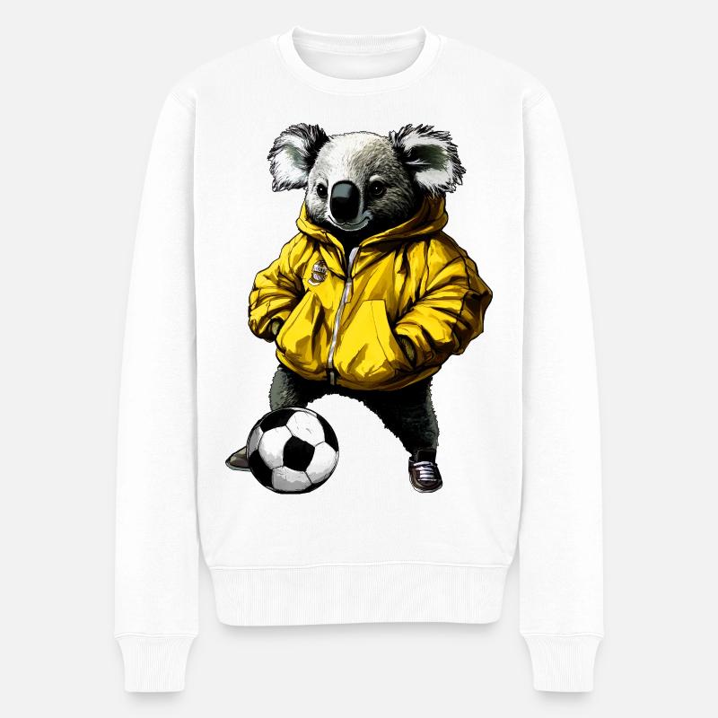 Soccer Koala - Pull Premium bio Homme - blanc