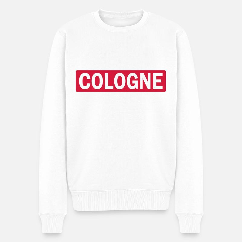 Köln - Männer Premium Bio Pullover - Weiß
