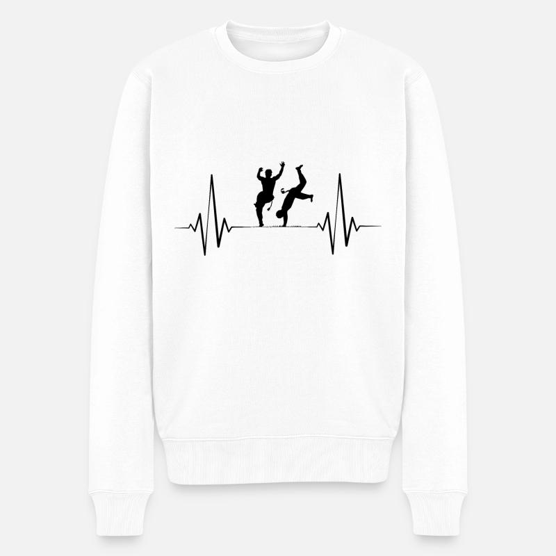 Capoeira - Pull Premium bio Homme - blanc