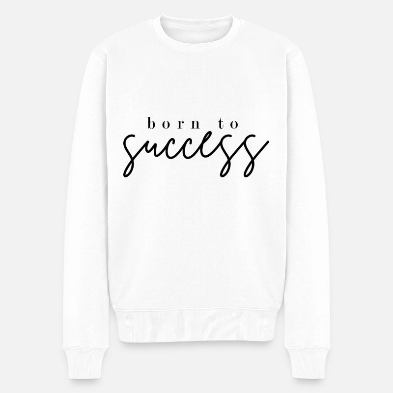 Né avec succès - Pull Premium bio Homme - blanc