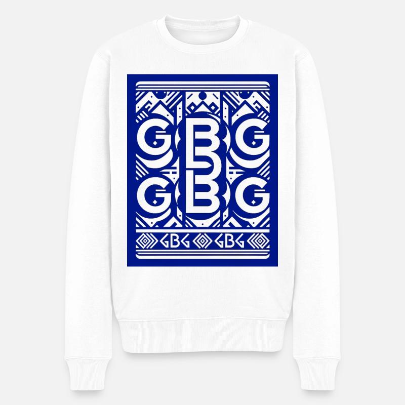 Bleu Blanc GBG - Pull Premium bio Homme - blanc