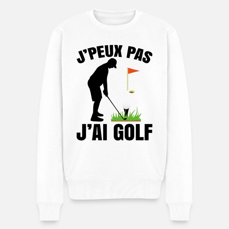 Je Peux Pas J'ai Golf - Pull Premium bio Homme - blanc