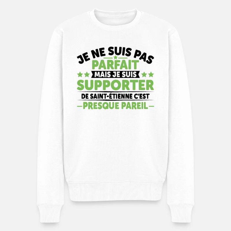 Supporter De Saint Étienne - Pull Premium bio Homme - blanc