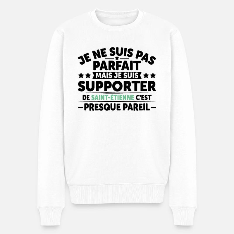 Supporter De Saint Étienne - Pull Premium bio Homme - blanc