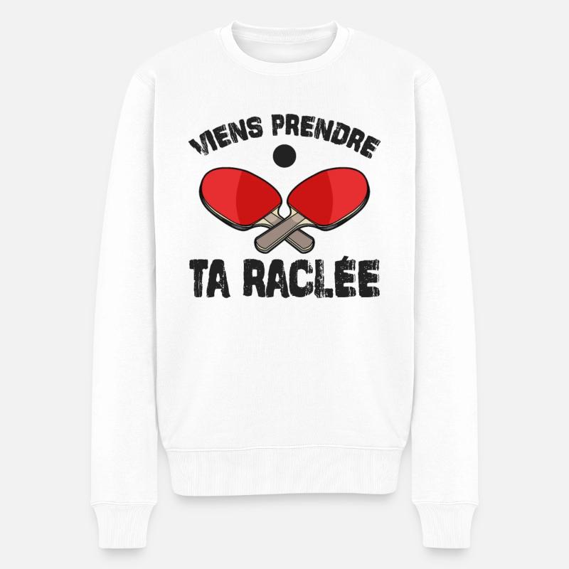 Viens Prendre Ta Raclée - Pull Premium bio Homme - blanc