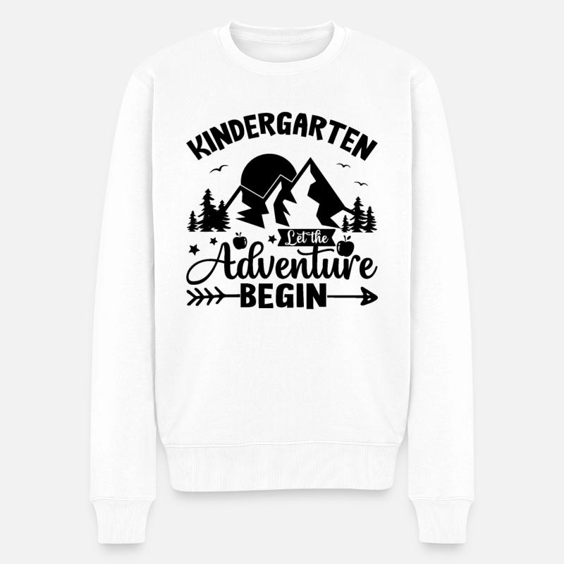 Maternelle L'aventure Commence - Pull Premium bio Homme - blanc