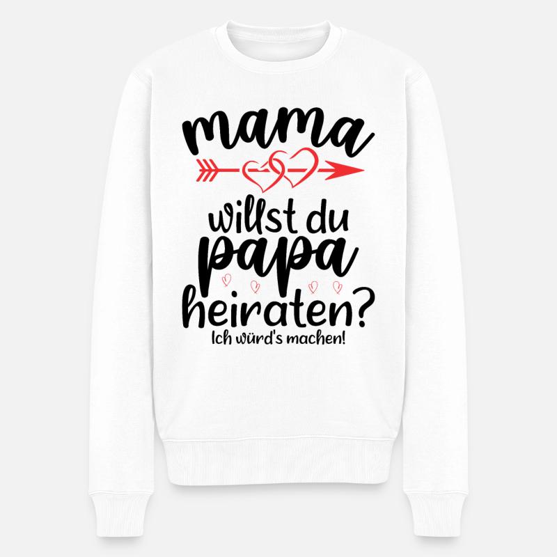 Wenn Sie Hinter Dir Stehen - Männer Premium Bio Pullover - Weiß