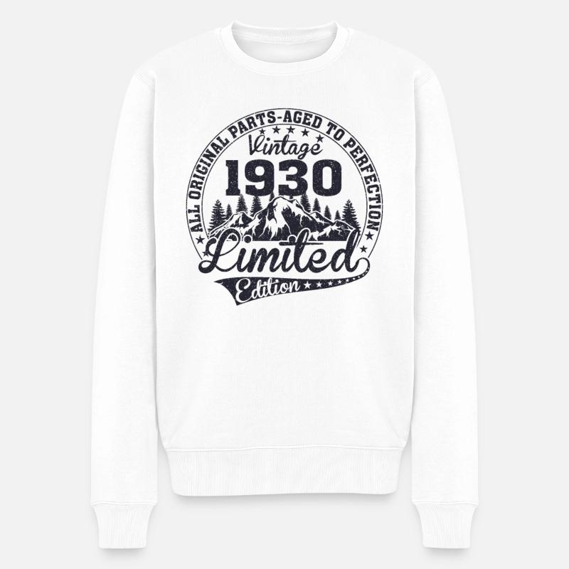 MADE IN 1930 - Männer Premium Bio Pullover - Weiß
