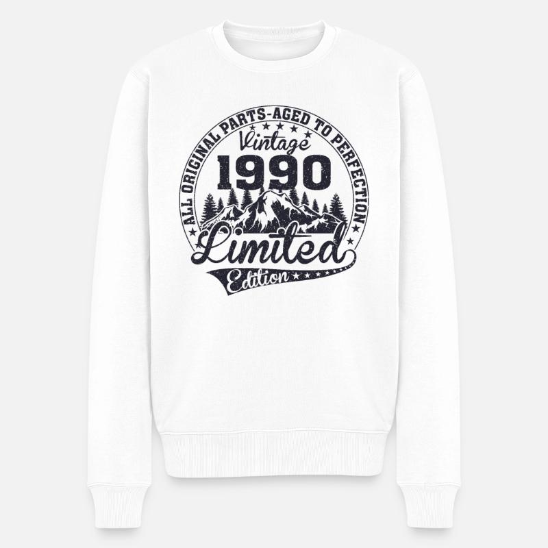 Millésime - Est. 1990 - Rétro - Pull Premium bio Homme - blanc