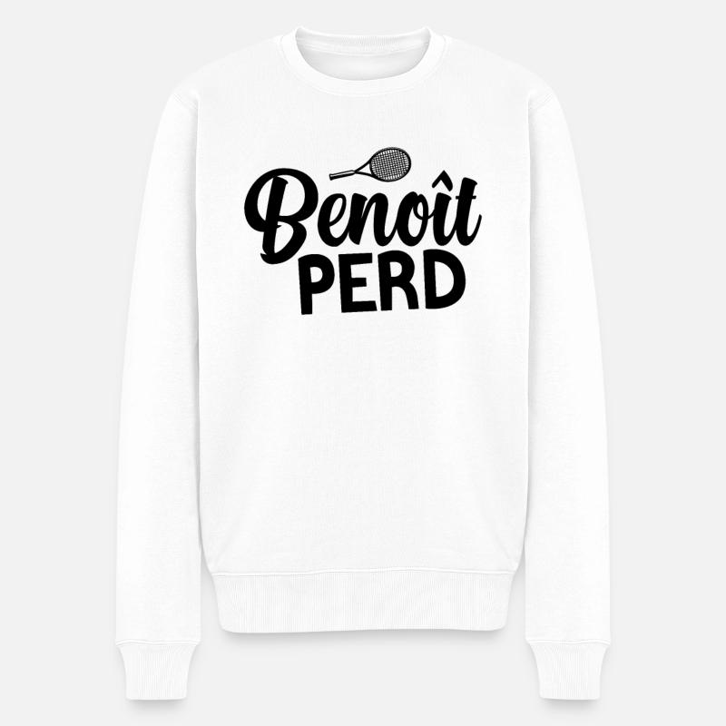 Benoit Perd - Pull Premium bio Homme - blanc