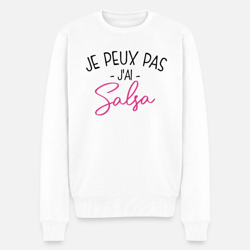 Pas Dispo, Salsa Oblige - Pull Premium bio Homme - blanc
