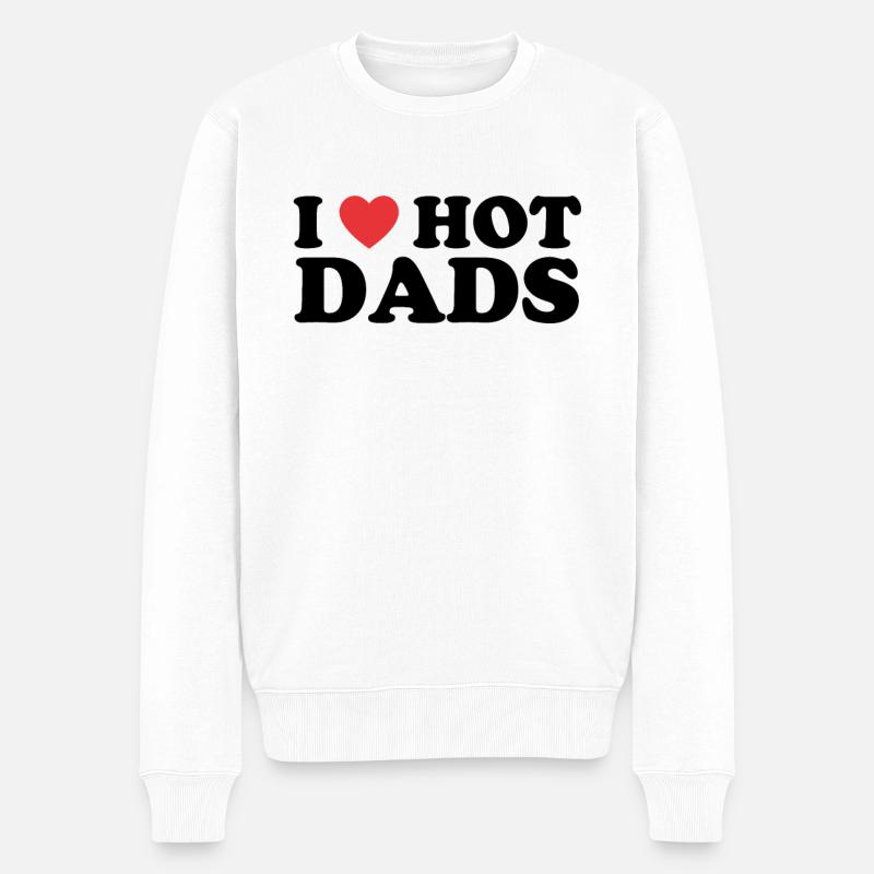 L’amour de papa chaud - Pull Premium bio Homme - blanc