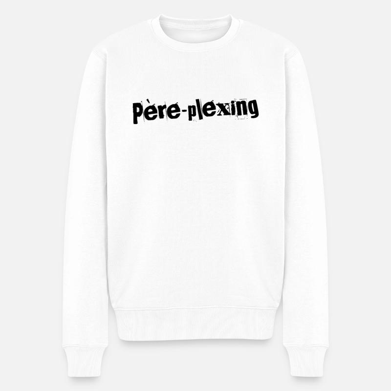 Père-plexing Patterns - Pull Premium bio Homme - blanc