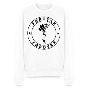 Färöer Inseln - Männer Premium Bio Pullover - Weiß - Vorne - Thijin (182cm)
