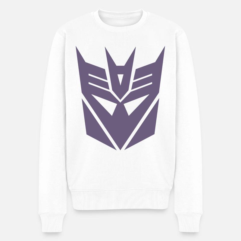 Transformers Earth Spark Symbole Decepticons - Pull Premium bio Homme - blanc