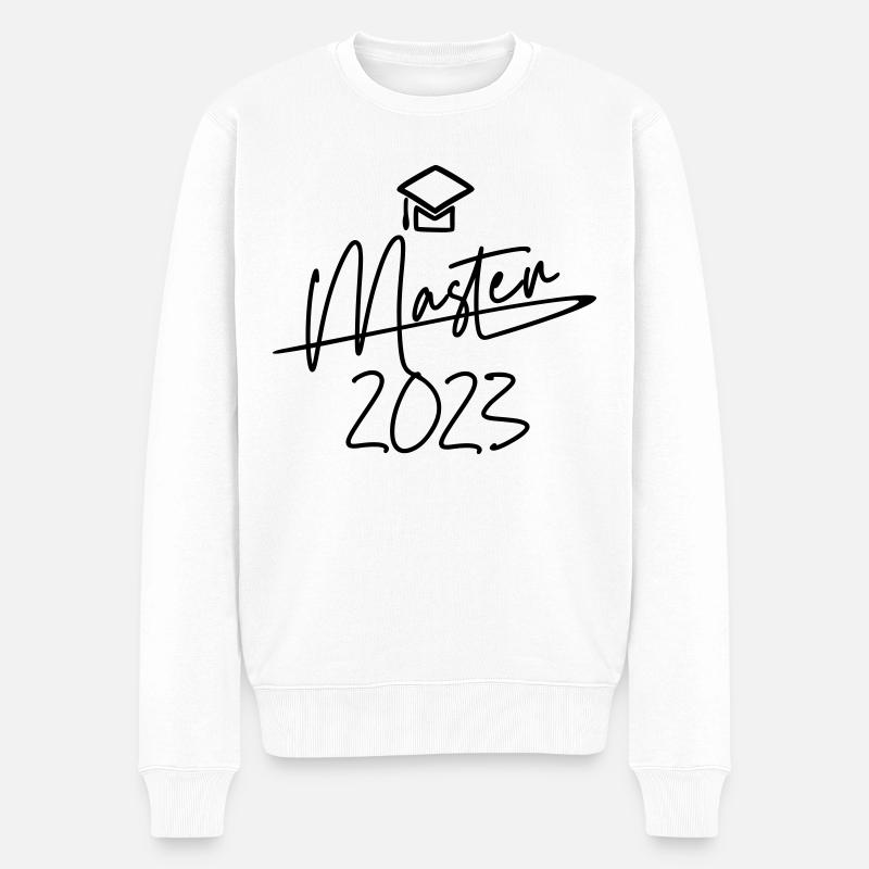 Master 2023 - Männer Premium Bio Pullover - Weiß