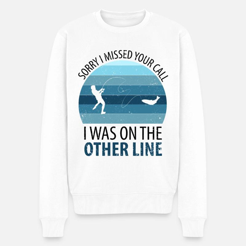 Pêche pêche - Pull Premium bio Homme - blanc