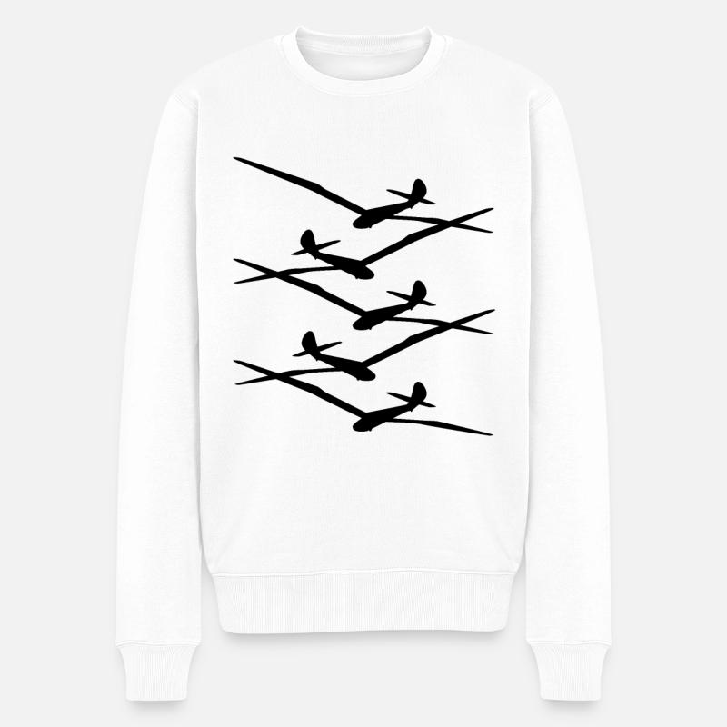 Planeurs Planeurs Planeurs - Pull Premium bio Homme - blanc